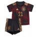Tyskland Ilkay Gundogan #21 Udebanesæt Børn VM 2022 Kortærmet (+ Korte bukser)